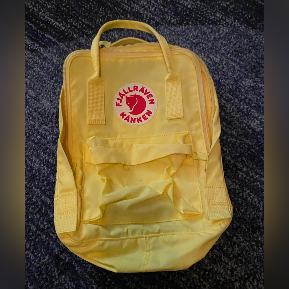 Fjallraven Kanken Mini Backpack in Yellow
